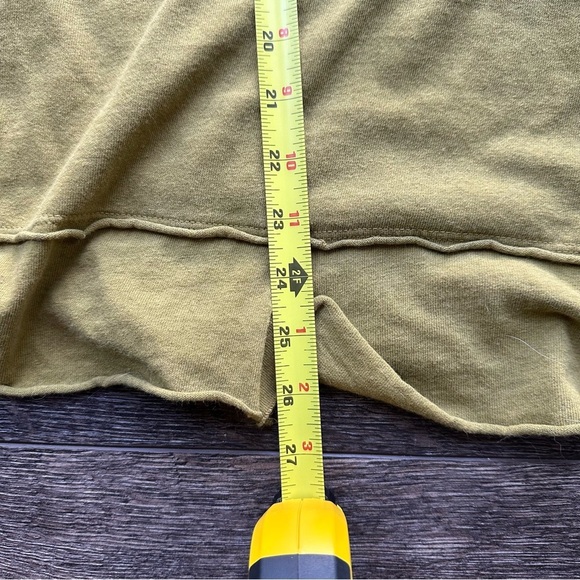 Fenini Women's Olive Green Asymmetrical Tunic Top Laganlook boho - Picture 6 of 6